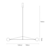 Lustre LED noir Karry | Marco Lucetti