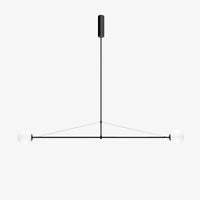 Lustre LED noir Karry | Marco Lucetti 120cm