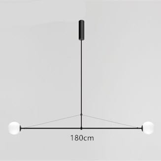 Lustre LED noir Karry | Marco Lucetti 180cm