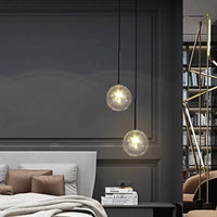 Lustre LED Noir Luxe Boule en Verre | Marco Lucetti