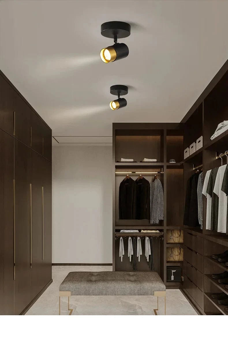 Lustre LED Noir Moderne | Marco Lucetti