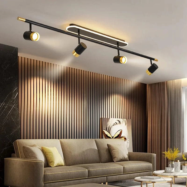 Lustre LED Noir Moderne | Marco Lucetti
