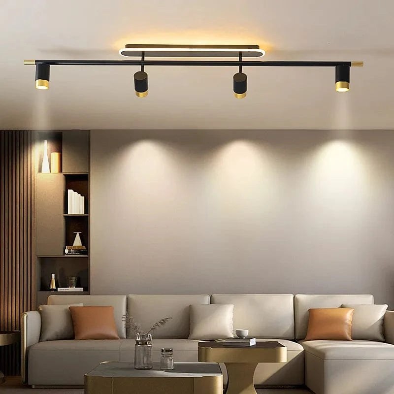 Lustre LED Noir Moderne | Marco Lucetti