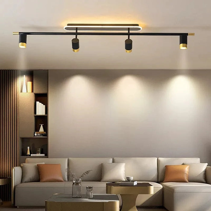 Lustre LED Noir Moderne | Marco Lucetti