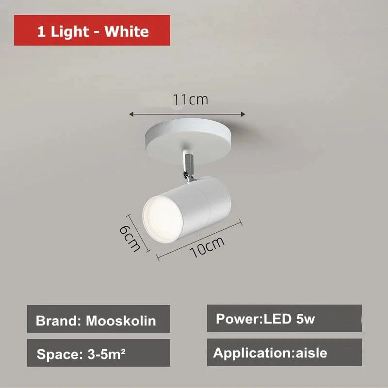 Lustre LED Noir Moderne | Marco Lucetti Tête unique 1 / Blanc chaud Pas de télécommande
