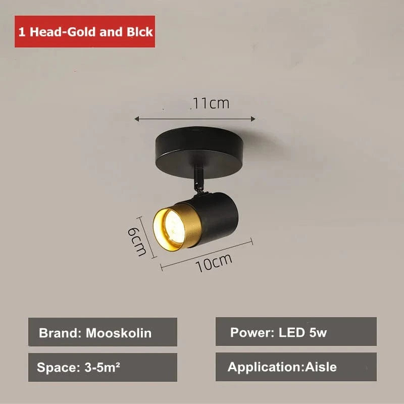 Lustre LED Noir Moderne | Marco Lucetti Tête unique / Blanc chaud Pas de télécommande