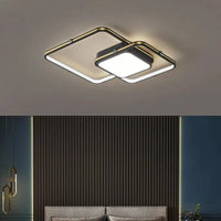 Lustre LED Noir/Or - Élégance Moderne pour Décoration Intérieure | Marco Lucetti
