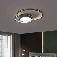 Lustre LED Noir/Or - Élégance Moderne pour Décoration Intérieure | Marco Lucetti