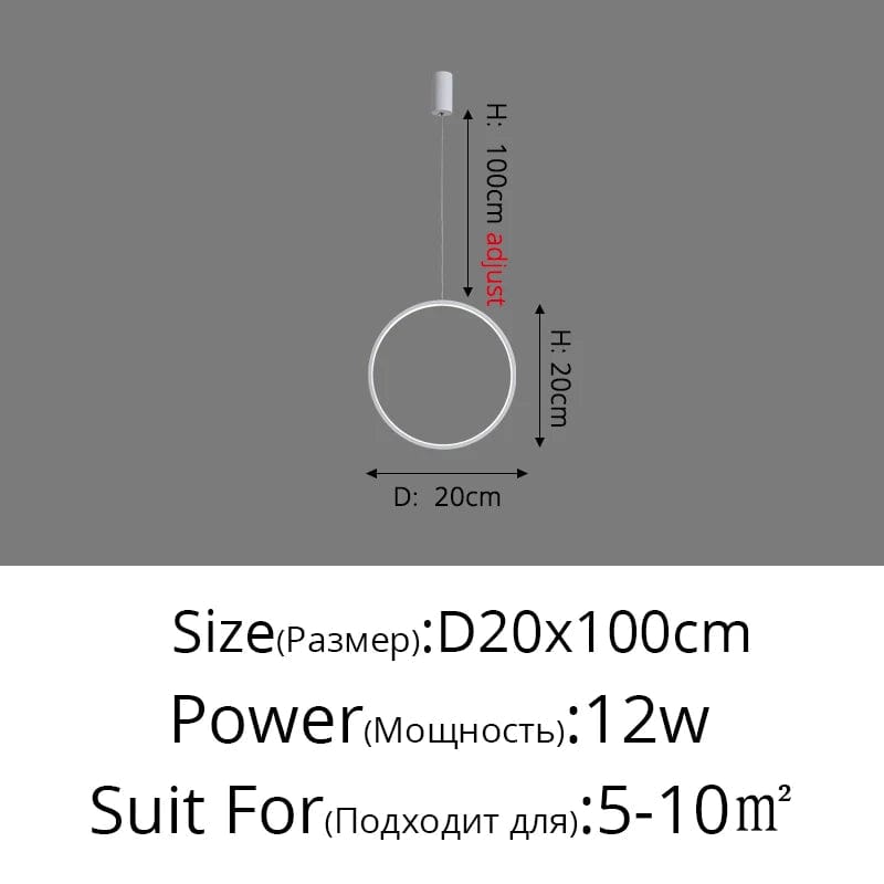 Lustre LED Nordikø™ Minimaliste Pour un Éclairage Intérieur Suspendu | Marco Lucetti