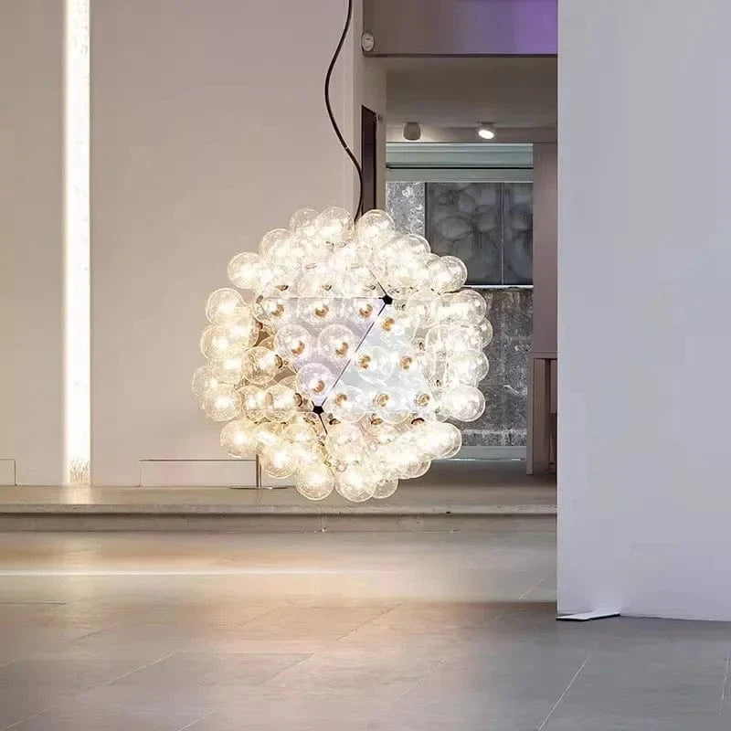 Lustre LED nordique à bulles de verre créatif pour intérieur. | Marco Lucetti