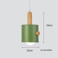Lustre LED nordique de chevet de chambre à coucher - Suspension créative pour salle à manger | Marco Lucetti Vert / 5W / Blanc froid