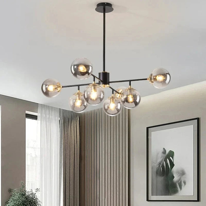 Lustre LED Nordique Élégant avec Boule en Verre Suspendue | Marco Lucetti