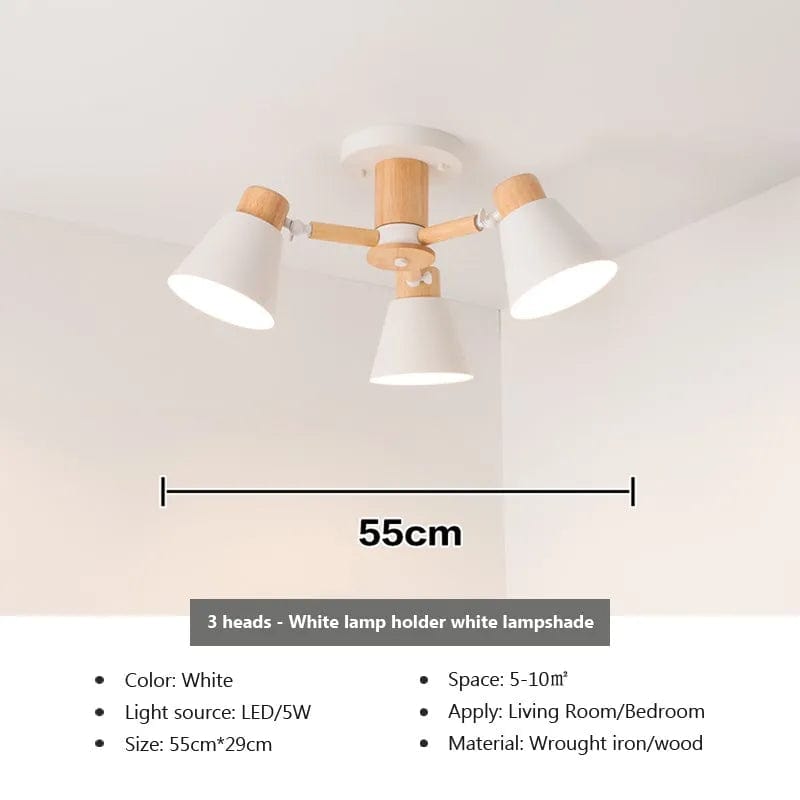 Lustre LED Nordique en Bois Massif | Marco Lucetti