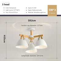 Lustre LED Nordique en Bois Premium | Marco Lucetti A 3 / PAS d&#39;ampoule