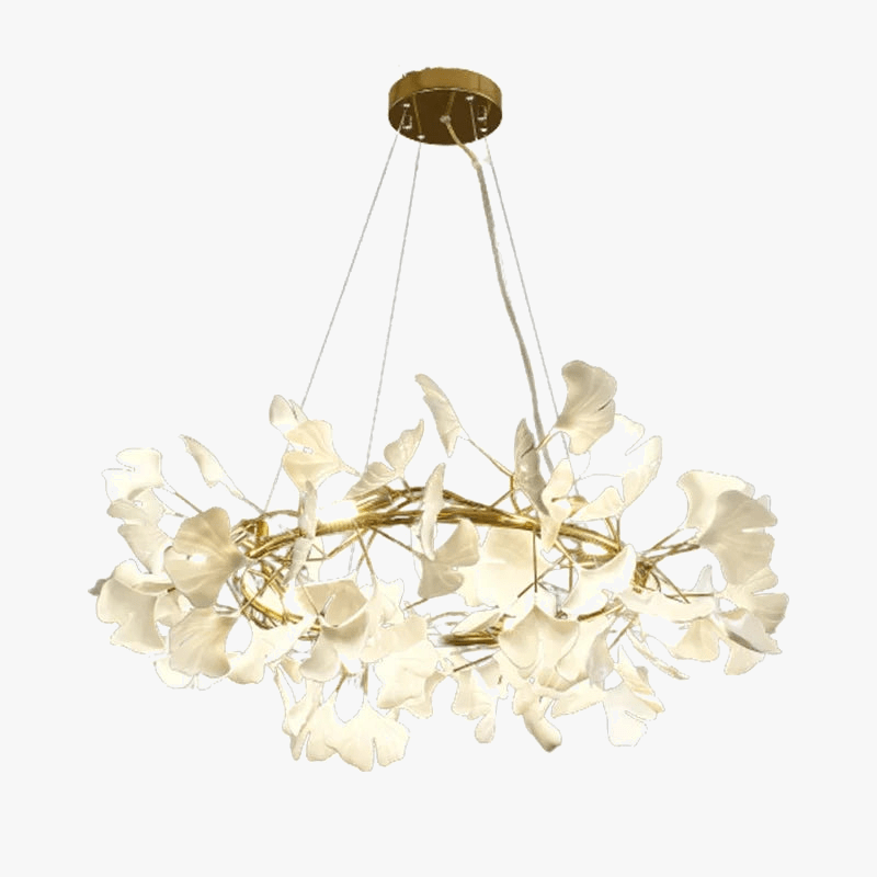 Lustre LED Nordique Feuille de Ginkgo Moderne pour Cuisine, Salon, Chambre et Salle à Manger | Marco Lucetti