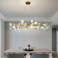 Lustre LED Nordique Feuille de Ginkgo Moderne pour Cuisine, Salon, Chambre et Salle à Manger | Marco Lucetti