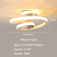 Lustre LED Nordique Intérieur - Décor et Éclairage Trendy | Marco Lucetti Type B-Blanc-L23cm / Blanc froid