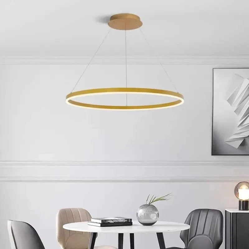 Lustre LED Nordique Minimaliste à Anneau Unique | Marco Lucetti