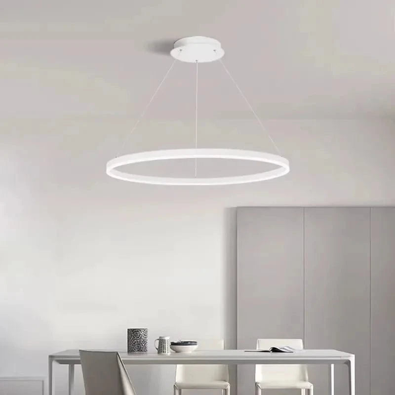 Lustre LED Nordique Minimaliste à Anneau Unique | Marco Lucetti
