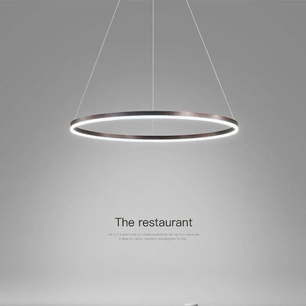 Lustre LED Nordique Minimaliste à Anneau Unique | Marco Lucetti