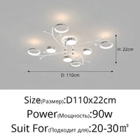 Lustre LED Nordique Moderne Chrome Minimaliste | Marco Lucetti