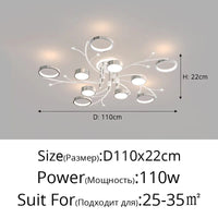 Lustre LED Nordique Moderne Chrome Minimaliste | Marco Lucetti