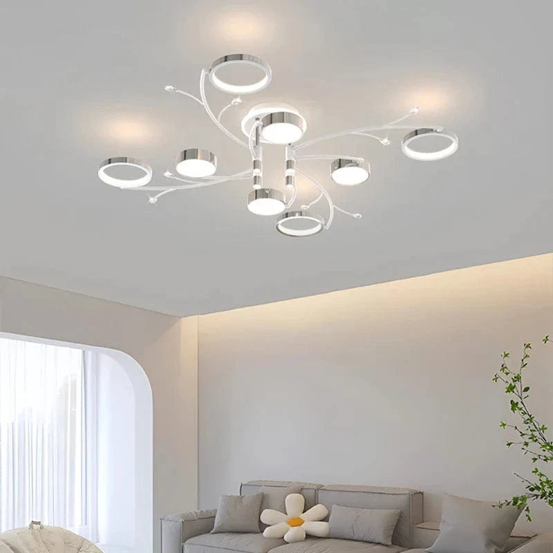 Lustre LED Nordique Moderne Chrome Minimaliste | Marco Lucetti