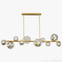Lustre LED Nordik en Boule de Verre - Éclairage Industriel Moderne