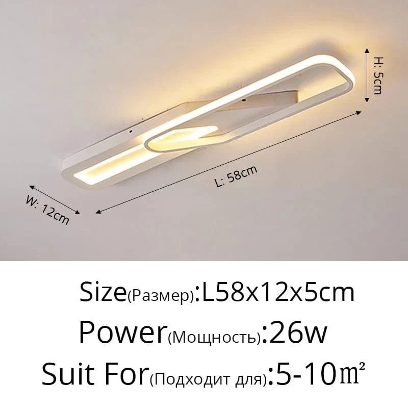 Lustre LED nordique pour chambre moderne et romantique | Marco Lucetti B 58cm 26W Blanc / Blanc chaud pas de télécommande