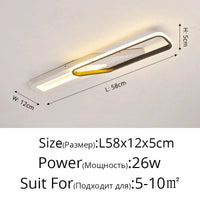 Lustre LED nordique pour chambre moderne et romantique | Marco Lucetti B 58cm 26W Noir / Blanc chaud pas de télécommande