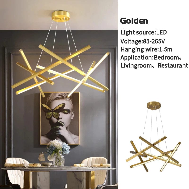 Lustre LED nordique pour un salon moderne | Marco Lucetti