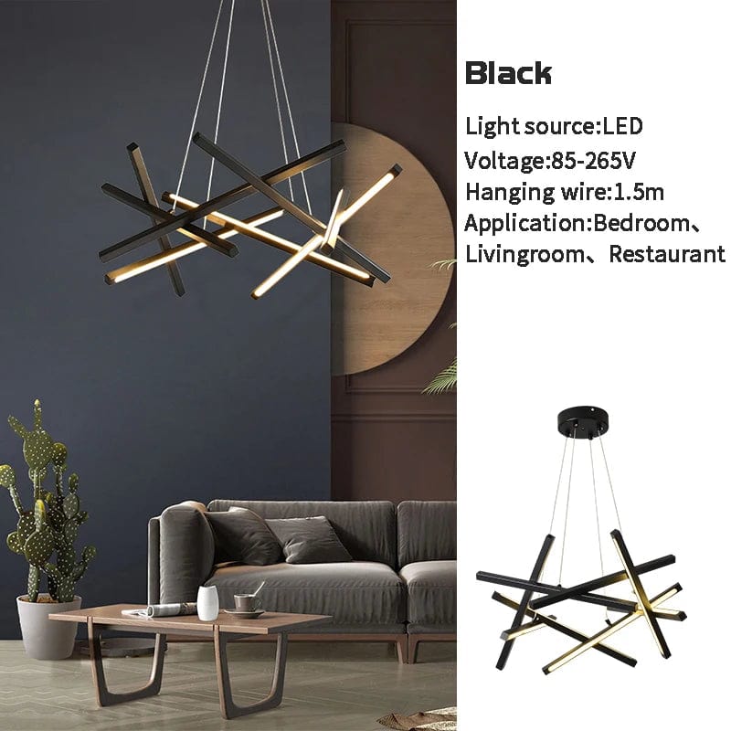 Lustre LED nordique pour un salon moderne | Marco Lucetti