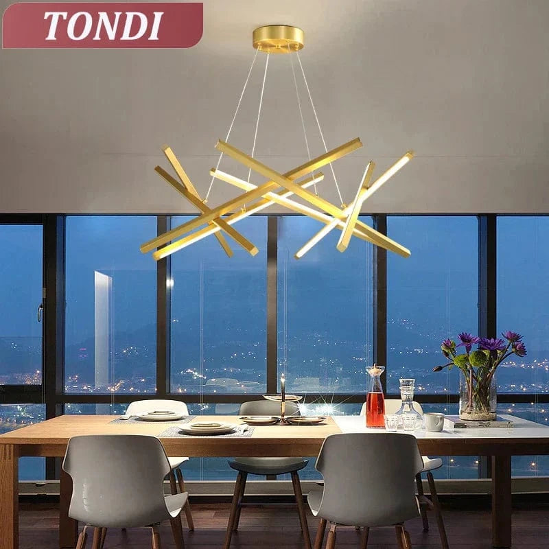 Lustre LED nordique pour un salon moderne | Marco Lucetti