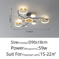 Lustre LED nordique pour une décoration lumineuse et moderne de la maison | Marco Lucetti