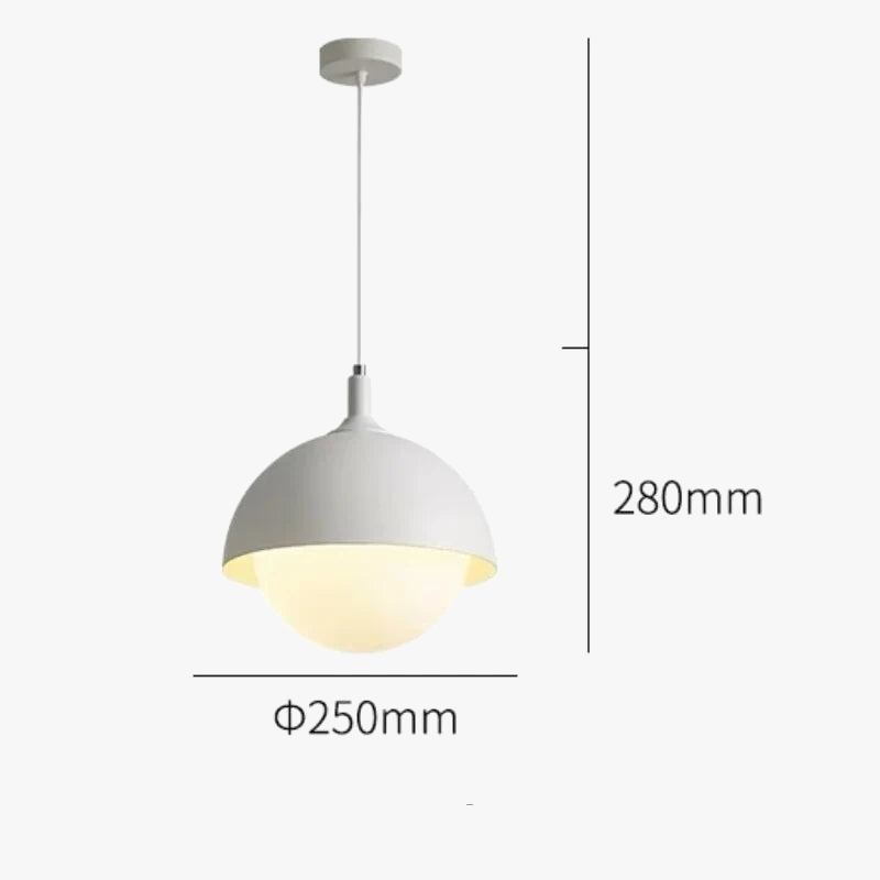 Plafonnier LED nordique rond pour allée et balcon - Style Scandinave