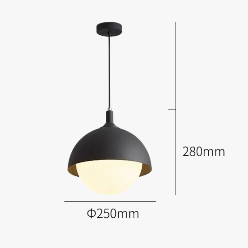 Plafonnier LED nordique rond pour allée et balcon - Style Scandinave