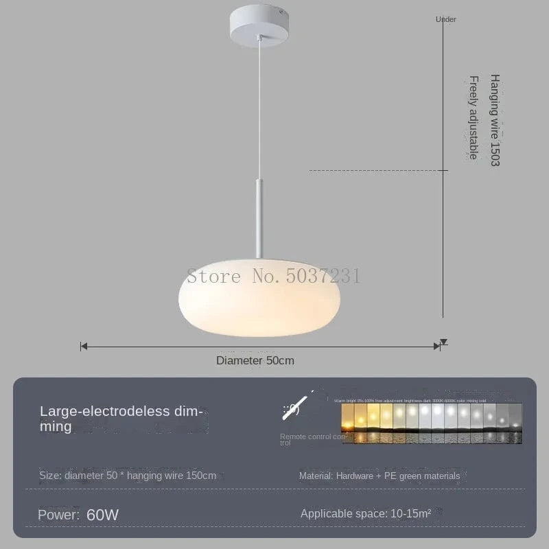 Lustre LED Nordique Suspendu pour Éclairage Décoratif | Marco Lucetti Gradation de 50CM