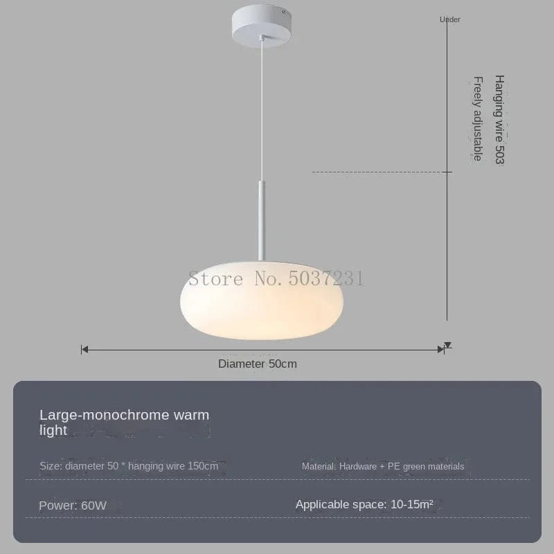 Lustre LED Nordique Suspendu pour Éclairage Décoratif | Marco Lucetti Lumière chaude de 50 cm