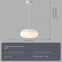 Lustre LED Nordique Suspendu pour Éclairage Décoratif | Marco Lucetti Lumière chaude de 50 cm