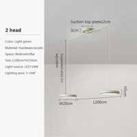 Lustre LED Nordique Vert 1-3 Tête Disque Suspension - Luminaire Design pour Salon, Chambre, Cuisine - Décor Maison | Marco Lucetti