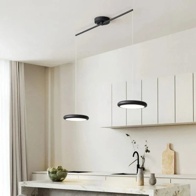 Lustre LED Nordique Vert 1-3 Tête Disque Suspension - Luminaire Design pour Salon, Chambre, Cuisine - Décor Maison | Marco Lucetti