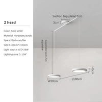 Lustre LED Nordique Vert 1-3 Tête Disque Suspension - Luminaire Design pour Salon, Chambre, Cuisine - Décor Maison | Marco Lucetti H / Lumière blanche