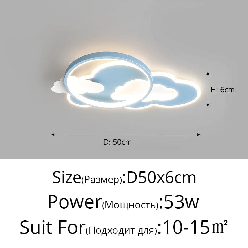 Lustre LED Nuage Moderne pour Chambre d'Enfant - Collection Dreamy Glow | Marco Lucetti