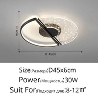 Lustre LED Plumes Acryliques: Éclairez votre intérieur | Marco Lucetti Étoile 45cm noire / Luminosité variable