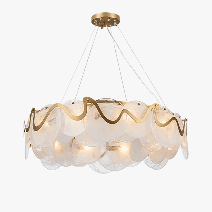 Lustre LED Postmoderne Doré Rond Ovale Suspension Luminaire | Marco Lucetti