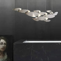 Lustre LED Postmoderne en Acier Inoxydable pour Villa de Luxe | Marco Lucetti