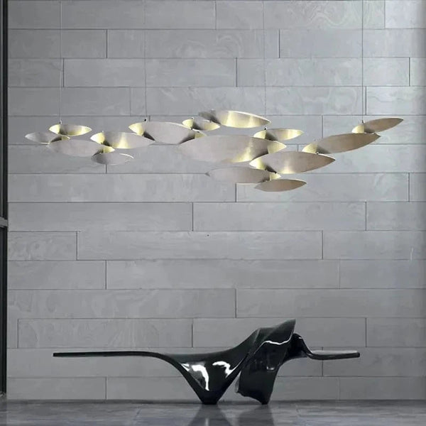 Lustre LED Postmoderne en Acier Inoxydable pour Villa de Luxe | Marco Lucetti