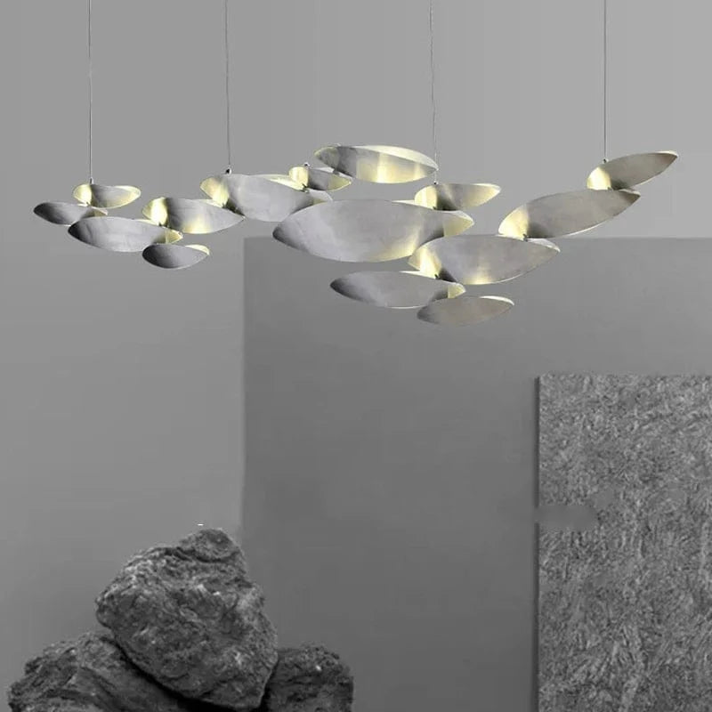 Lustre LED Postmoderne en Acier Inoxydable pour Villa de Luxe | Marco Lucetti