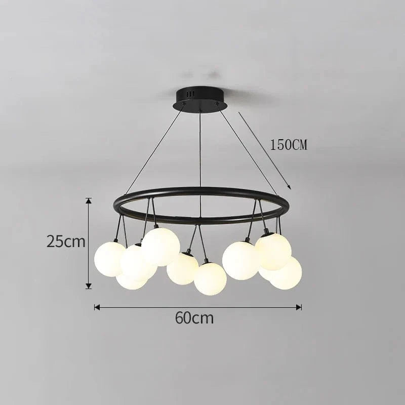 Lustre LED pour Salon et Chambre - Décoration Salle à Manger et Intérieur | Marco Lucetti 10 têtes / Blanc froid