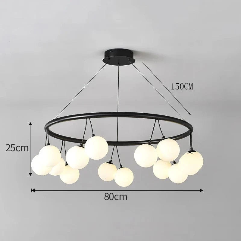 Lustre LED pour Salon et Chambre - Décoration Salle à Manger et Intérieur | Marco Lucetti 14 têtes / Blanc froid